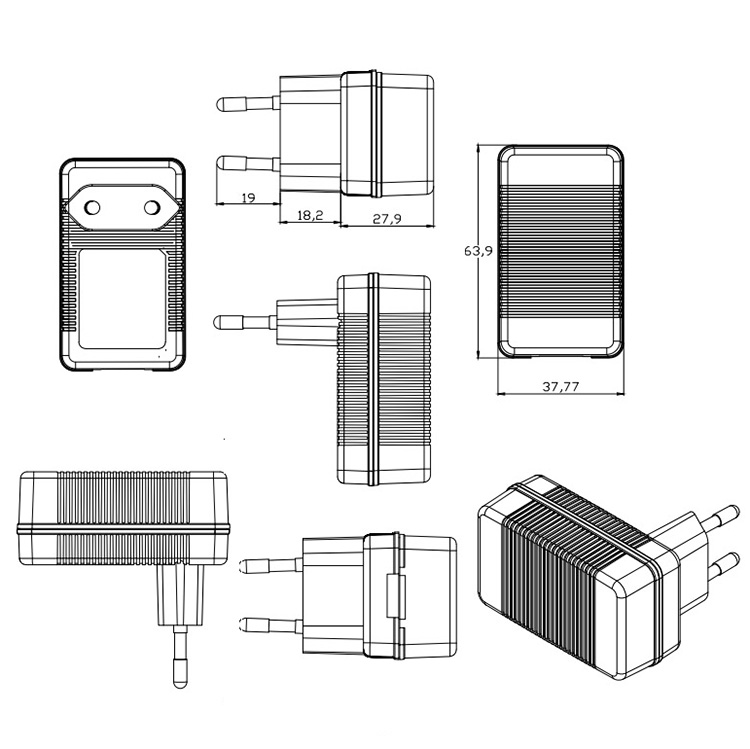 18W-EU-plug-potestatis adaptor