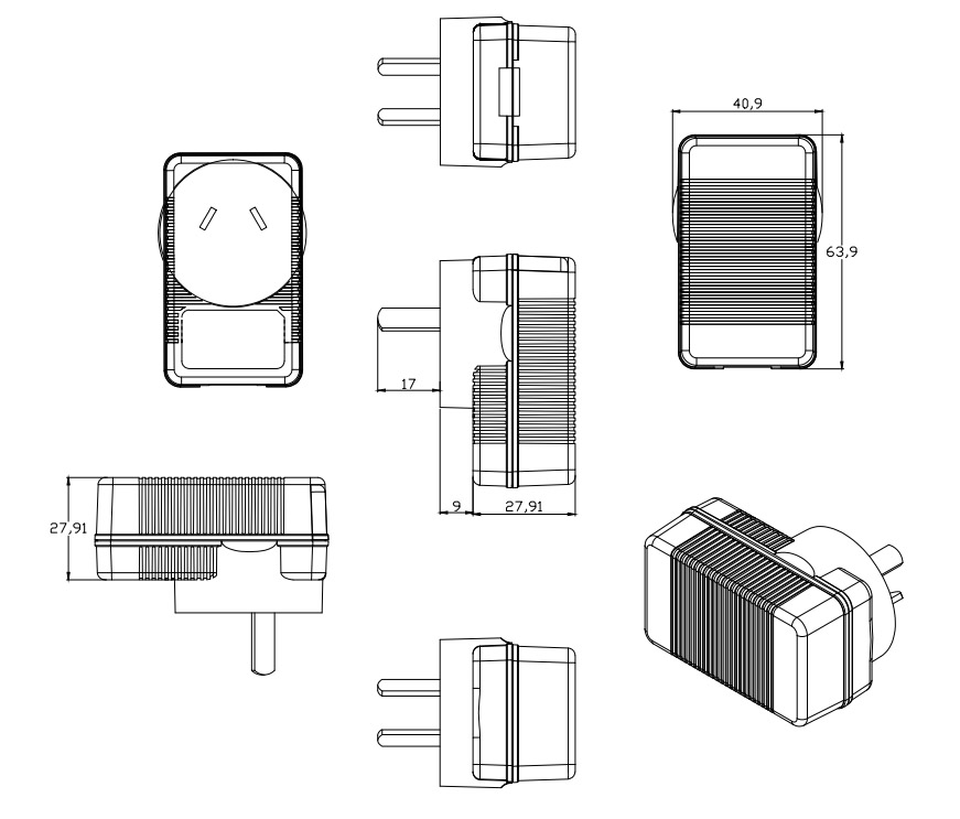 SAA listed switching power supply