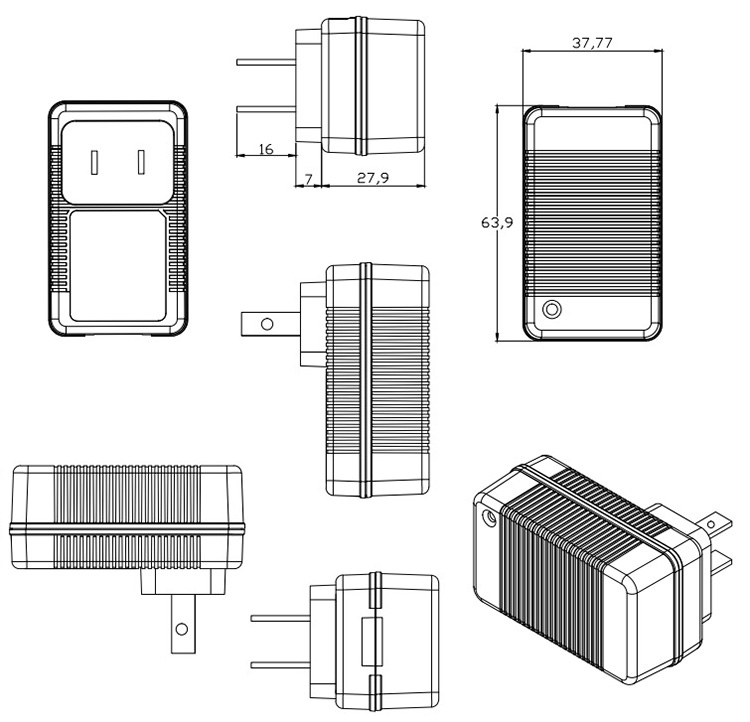 US-wall-plug-charger